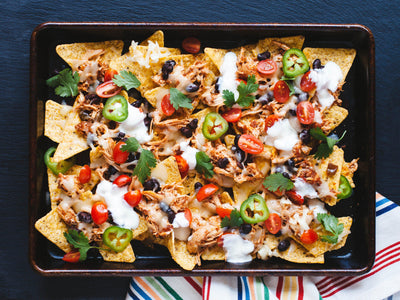 Family Style Slow Cooker Chicken Nachos