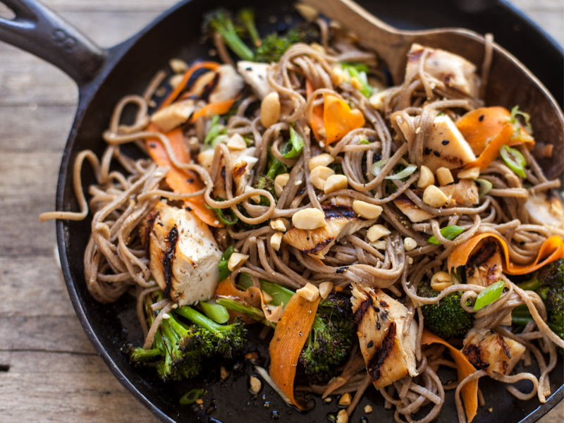 Asian Chicken with Peanut Soba Noodles – Fire & Flavor