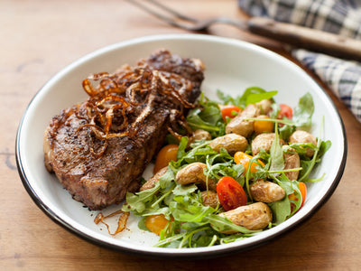 Grilled Strip Steak with Balsamic Marinade