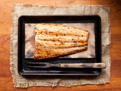 Maple Mustard Cedar Plank Salmon