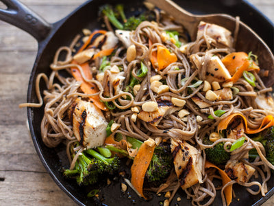 Asian Chicken with Peanut Soba Noodles