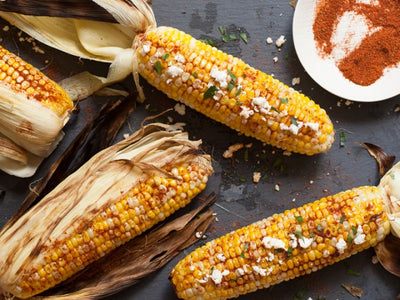 Summer Grilled Corn with Feta and Lime