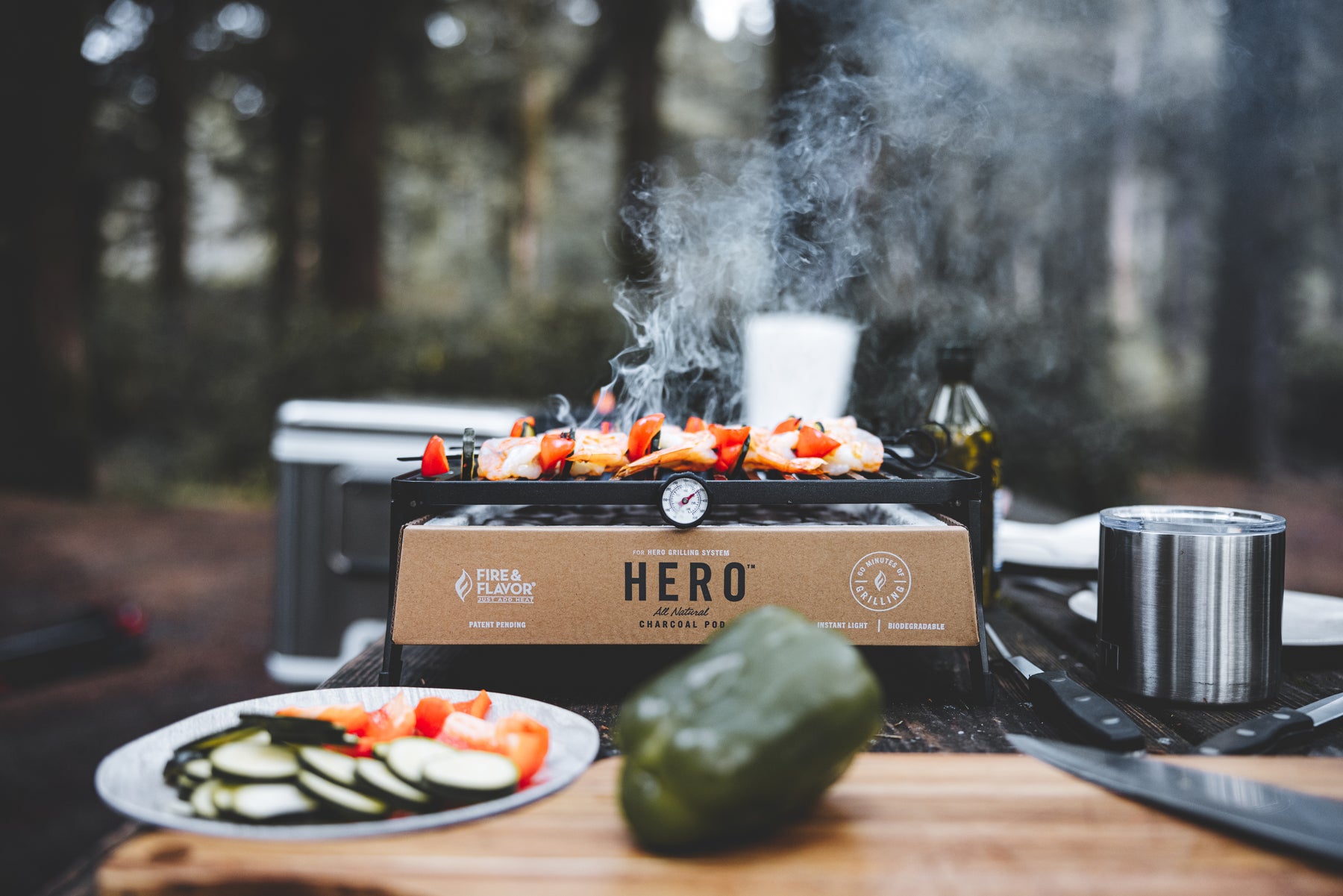HERO Charcoal Pods (2 Pack) Fire & Flavor HERO Charcoal Pods (2 Pack) Fire & Flavor