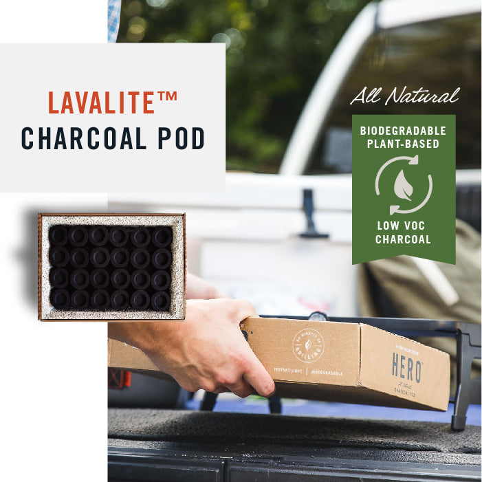 HERO Charcoal Pods (2 Pack) Fire & Flavor HERO Charcoal Pods (2 Pack) Fire & Flavor